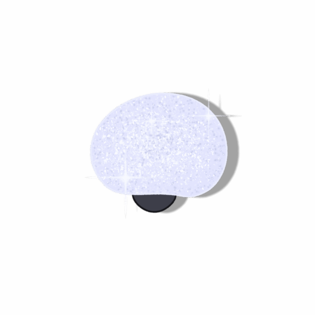 Glitzernder kleiner Pilz