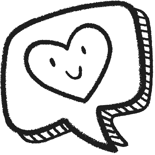 Icon Spechblase mit Herz